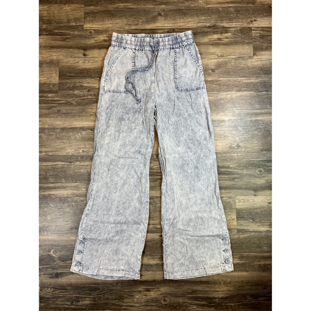 Minimal Coastal Cottagecore Everyday Casual Billy T Pinstripe Pants Size Small